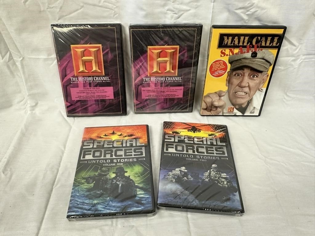 5 DVD's on Special Forces, Tales of the Gun & More