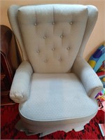 Blue Upholstered Armchair