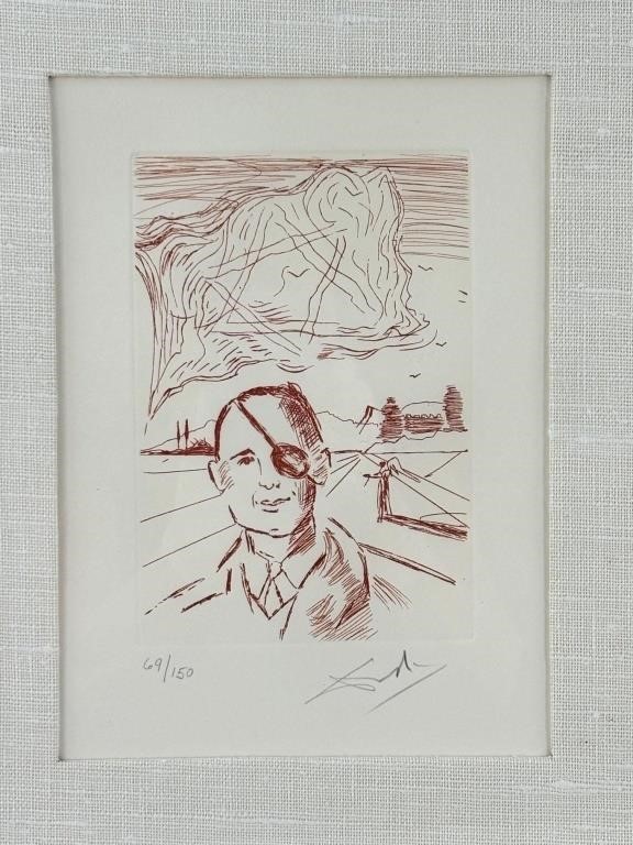 Salvador Dali Moshe Dayan