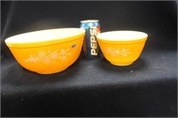 PYREX CINDERALLA GOLD & WHITE BOWLS