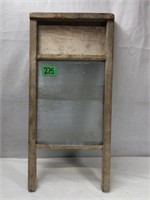 Small Vintage Glass Washboard