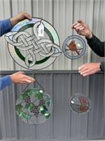 4 Round Stained Glass Windows