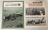 2 Brochures-Oliver Wagons & Husker/Sheller