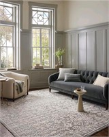 Grey/Ivory 9'-2" x 13' Accent Rug