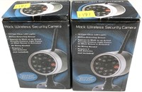 Lot: 2 Mock Security Cameras- new in boxes