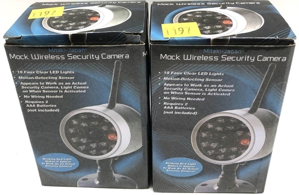 Lot: 2 Mock Security Cameras- new in boxes