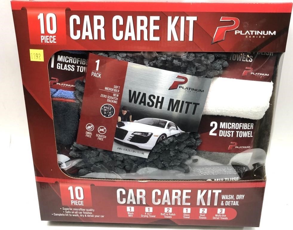 10 Pc Car care kit - new in box