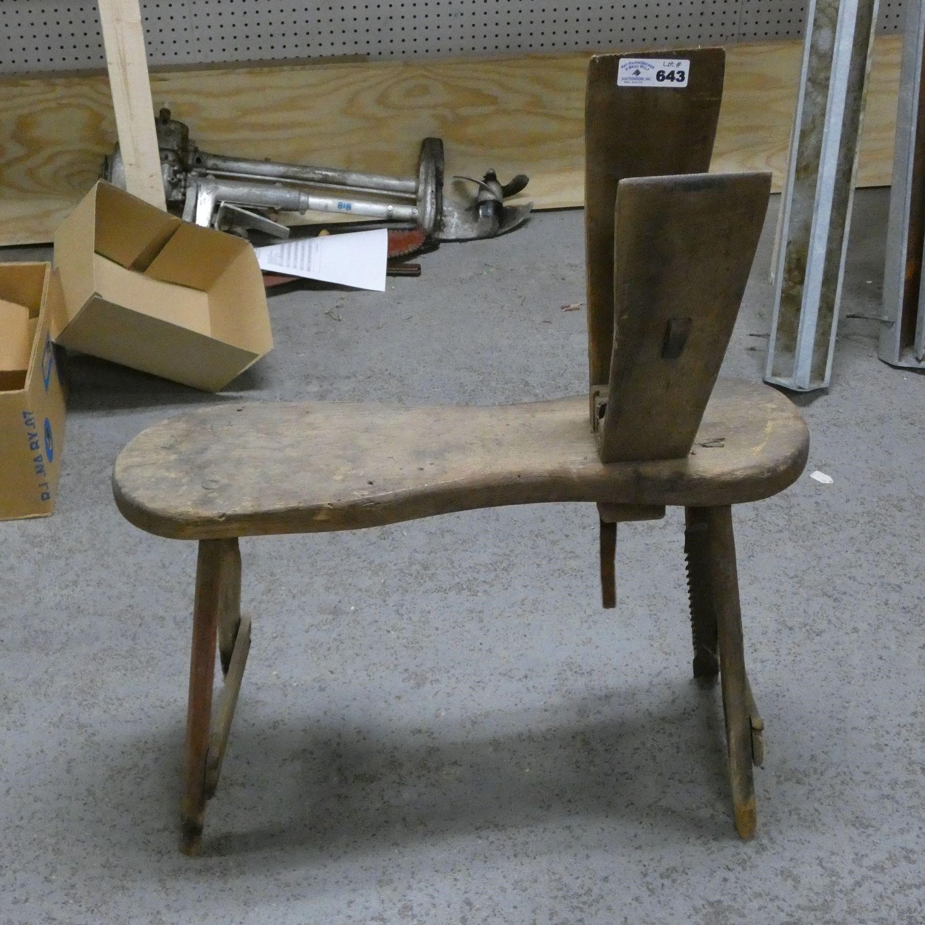 Wooden Saddle Makers Bench