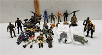 Lot of 21 Action Figures and Accessories