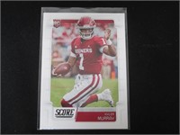 2019 SCORE KYLER MURRAY ROOKIE CARD SOONERS