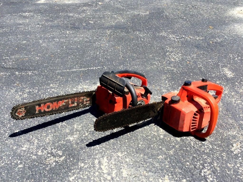 (2) Homelite Chain Saws