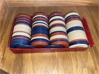 Vintage Collection of Plastic Poker Chips