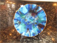 decorative plate with stand .