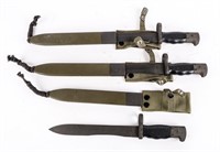 3 Cetme Model C Surplus Bayonets