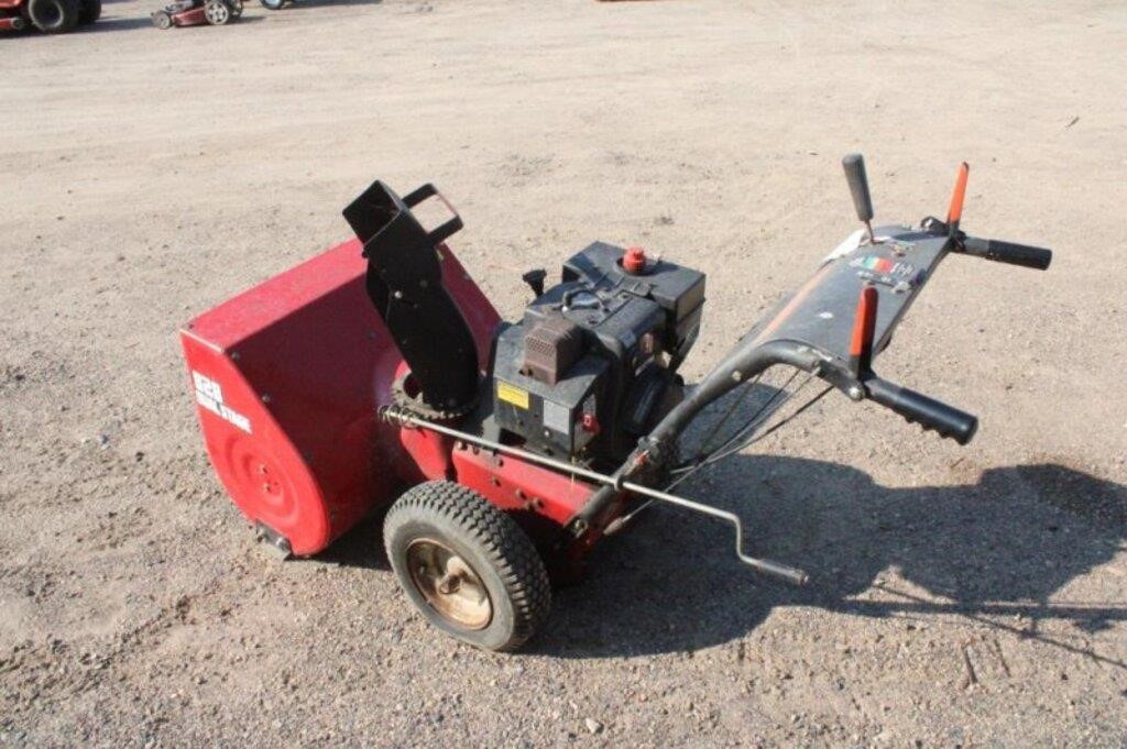 E State 8 HP Snow Blower Dual Stage Untested