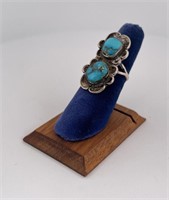 Navajo Sterling Silver Turquoise Ring