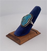 Navajo Sterling Silver Turquoise Ring