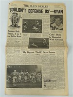Plain Dealer Browns Victory 12/28/1964