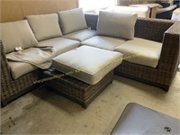 Wicker patio sectional