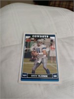 Vintage Dallas Cowboys Drew Bledsoe football card