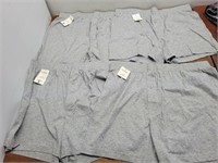 NEW George 4 Mens Grey 100%Cotton Boxers Size L