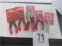 Craftsman 6" Adjustable Wrench, 6" Pliers, 8"