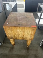 16" Thick Butcher Block Table