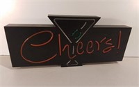 Cheers Lighted Sign Working