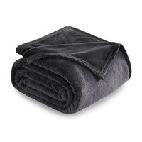 E7525  TEKAMON Fleece Blanket 90"x90" Grey