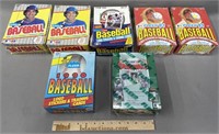 7 Fleer Baseball Wax Boxes