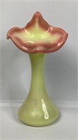 Vintage Art Glass Jack-In-The-Pulpit Vase