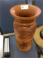 Wooden vase