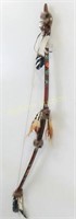 Native Bow, Hand Painted & Feathers