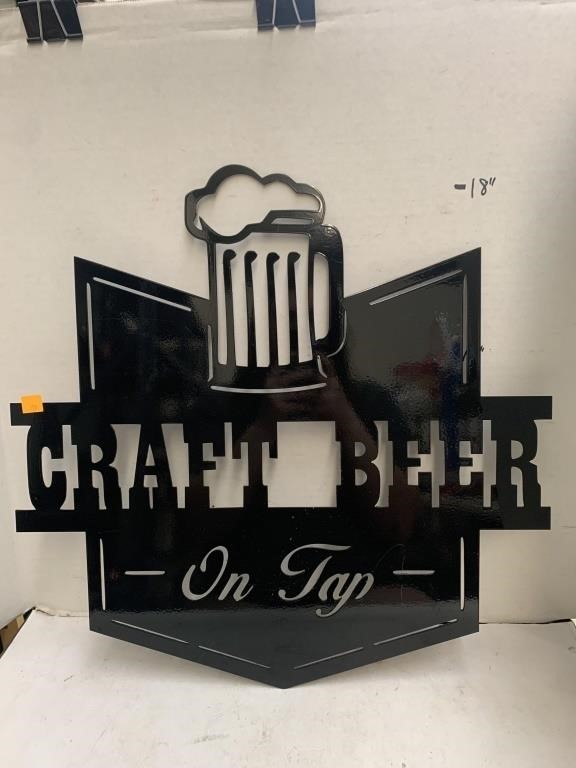 Craft Beer Metal Sign