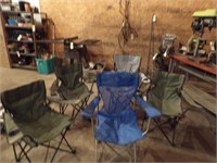 5pc folding camp chairs