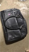 Leather satchel bag
