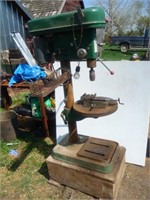 Shur Lift Ind Drill Press on wood base