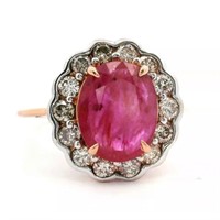 18ct R/G Ruby 1.32ct ring