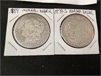 1879-S and 1889 Morgan Dollars