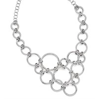 Sterling Silver- Polished Diamond Cut Necklace