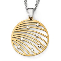 Sterling Silver- Austrian Crystal Design Necklace