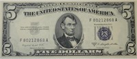 1953B $5 Silver Certificate
