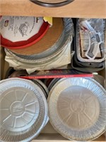 Contents of Kitchen Cabinet-Baking Dishes, Elec.