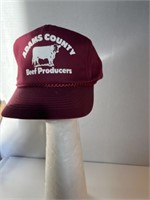 Adams county beef, producers, adjustable ball cap