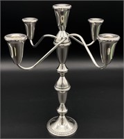 Sterling Silver Weighted 5-Arm Candelabra