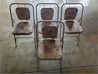 Vintage Mid Century Modern Folding Chairs