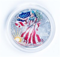 Coin 1999  American Silver Eagle Colorized