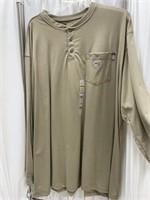 Carhartt 3-Button Long Sleeve Shirt 4XL