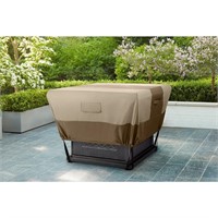 35.25 in. L x 35.25 in. W x 18 in. H Beige Patio S