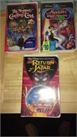 3 piece VHS 2 never opened Aladdin